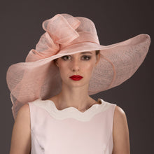Load image into Gallery viewer, KaKyCo - 117146  Callalily Adorned Wide Soft Sinamay Hats: Sinamay / Ivory
