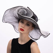 Load image into Gallery viewer, KaKyCo - Double Layer Of Sinamay Floppy Hat | 122131: Olive/Ivory
