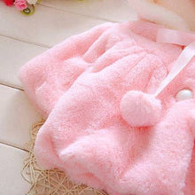 Load image into Gallery viewer, PatPat - Baby / Toddler Adorable Rabbit Ear Decor Pompon Hooded Coat: White / 12-18 Months
