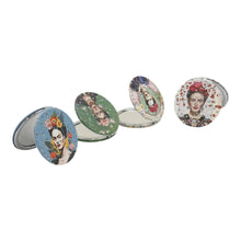 Load image into Gallery viewer, TAPA fashion - Frida Kahlo Glitter Circular Compact Makeup Mirror JM6423-29 (12PC): ASSORTED
