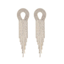 Load image into Gallery viewer, Western Fashion - 27917 - g rs arc tassel earring: Silver
