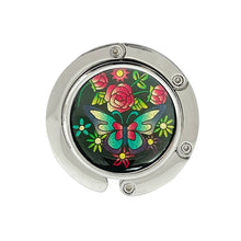 Load image into Gallery viewer, Wrapables.com - Wrapables Scenic Purse Hook Hanger, Foldable Handbag Table H: Shimmery Butterfly

