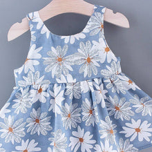 Load image into Gallery viewer, PatPat - 2pcs Baby Girl  Daisy Floral Tank Dress with Hat Set: Blue / 9-12 Months
