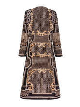 Load image into Gallery viewer, Productseeker - CT95 Beaded V-Neck Long-Sleeve Trench Coat for Women: Color as pictures / English / S
