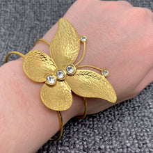 Load image into Gallery viewer, Mio Queena - Big Butterfly 18K Gold Plated S.Steel Adjustable Cuff - FGS
