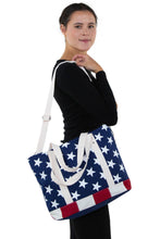 Load image into Gallery viewer, COMECO INC - Stars and Stripes Flag Tote Bag for 4th of July Celebration
