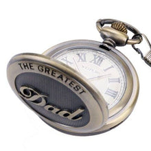 Load image into Gallery viewer, WoodWristCo - Dad Gift Father's Day Special Design Quartz Pocket Watch
