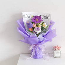 Load image into Gallery viewer, Toy Island - Handmade Crochet Flower Bouquet - 12 Beautiful Asssorment
