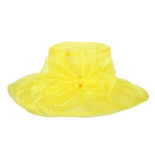 Load image into Gallery viewer, anbfashion - ORGANZA FLOPPY CHURCH HAT HTO767: Bk
