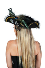 Load image into Gallery viewer, Western Fashion - THREE POINT PIRATE HAT WITH RHINESTONES
