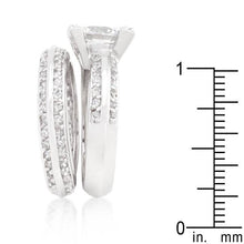 Load image into Gallery viewer, JGoodin - Cubic Zirconia Round Cut Pave Ring Set: 7
