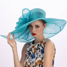 Load image into Gallery viewer, KaKyCo - Large Wrapped Abstract Bow Sinamay Hat | 116033: Yellow
