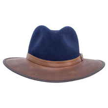 Load image into Gallery viewer, American Hat Makers - Wool Felt Leather Outdoor Fedora Style - Summit: Saddle / LG
