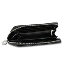 Load image into Gallery viewer, Handbag Express - Motorcycle Design Rhinestone Accordion Wallet: Black
