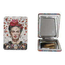 Load image into Gallery viewer, TAPA fashion - Frida Kahlo Rectangular Glitter Compact Makeup Mirror JM6423-10 (12PC): ASSORTED
