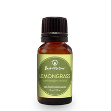Load image into Gallery viewer, Best of Nature - Lemongrass Essential Oil, 100% Pure - 15ml / 100ml: 1/2 oz
