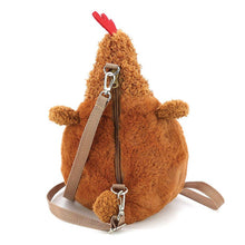 Load image into Gallery viewer, COMECO INC - BROWN FURRY HEN CROSS BODY BAG

