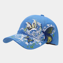 Load image into Gallery viewer, ACCITY - Butterfly Embroidery Baseball Cap, Women’s Sun Hat_CWAH1648: Black / (OS) 2
