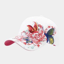 Load image into Gallery viewer, ACCITY - Butterfly Embroidery Baseball Cap, Women’s Sun Hat_CWAH1648: Black / (OS) 2
