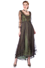 Load image into Gallery viewer, Nataya - Nataya 40163 Downton Abbey Emerald Tea Party Gown: S / Green
