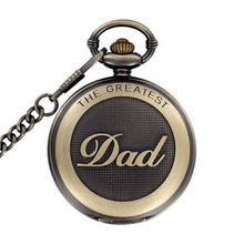 Load image into Gallery viewer, WoodWristCo - Dad Gift Father's Day Special Design Quartz Pocket Watch

