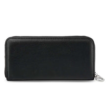 Load image into Gallery viewer, Handbag Express - Motorcycle Design Rhinestone Accordion Wallet: Black
