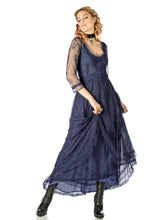 Load image into Gallery viewer, Nataya - Nataya 40163 Downton Abbey Royal Blue Tea Party Gown: S / DarkBlue
