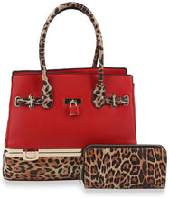 Load image into Gallery viewer, Handbag Express - Metal Frame Tote Handbag Set: LH049-1W-1-BR
