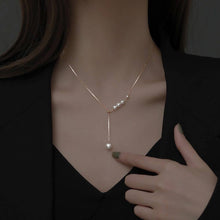 Load image into Gallery viewer, Perimade &amp; Co. LLC - Simple Elegant Pearl Pendant Necklace in 925 Sterling Silver: Silver
