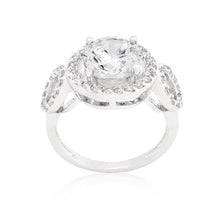 Load image into Gallery viewer, JGoodin - Round Cut Trio Cubic Zirconia Ring: 7
