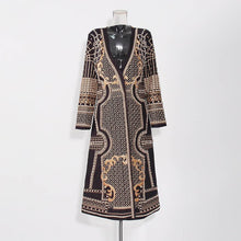 Load image into Gallery viewer, Productseeker - CT95 Beaded V-Neck Long-Sleeve Trench Coat for Women: Color as pictures / English / S
