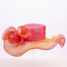 Load image into Gallery viewer, KaKyCo - Double Layer Of Sinamay Floppy Hat | 122131: Olive/Ivory

