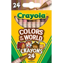 Load image into Gallery viewer, Really Big Coloring Books | ColoringBook.com - 6-pack 24 Count Crayola Colors of the World Crayons
