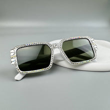 Load image into Gallery viewer, Ole - Handmade Square  Rhinestone Sunglasses

