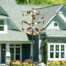 Load image into Gallery viewer, Evergreen Enterprises - Ombre Copper Swirl Wind Spinner 83"H
