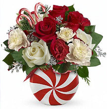 Load image into Gallery viewer, Naturally Gifted - Peppermint Christmas Soap Flower Bouquet
