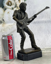 Load image into Gallery viewer, Bronzhaus - Signed Handcrafted Rick James Guitar Player Bronze Sculpture Figurine Statue
