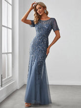 Load image into Gallery viewer, Ever-Pretty - Sequin Shiny Fishtail Tulle Dresses for Party: Silver / 4

