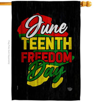Load image into Gallery viewer, Two Group Flag Co - Flag June Freedom Day Juneteenth Usa Us Historic Garden: Double Sided-Thick Fabric / House Flag 28" x 40" Only
