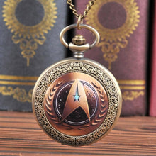 Load image into Gallery viewer, WoodWristCo - Bronze Star Trek Pocket Watch: 2
