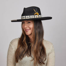 Load image into Gallery viewer, American Hat Makers - Wool Felt Teardrop Curled Brim Hat- Style Lounge: Black / LG
