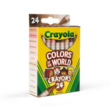 Load image into Gallery viewer, Really Big Coloring Books | ColoringBook.com - 6-pack 24 Count Crayola Colors of the World Crayons
