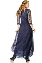 Load image into Gallery viewer, Nataya - Nataya 40163 Downton Abbey Royal Blue Tea Party Gown: S / DarkBlue
