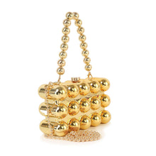 Load image into Gallery viewer, Handbag Express - Patent Beaded Petite Evening Bag: Silver
