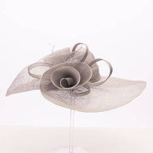 Load image into Gallery viewer, KaKyCo - Rose Veil Trim Off Face Floppy Sinamay Hats | 117145: YELLOW
