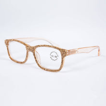 Load image into Gallery viewer, Ole - Handmade Rhinestone Rectangle Reader Glasses G0540-Gold: Gold / 100
