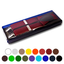 Load image into Gallery viewer, Selini New York - Men's Boxed Clip Suspenders - CSB4601: Red
