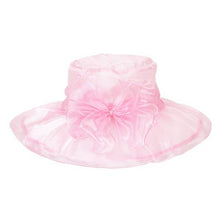 Load image into Gallery viewer, anbfashion - ORGANZA FLOPPY CHURCH HAT HTO767: Wh
