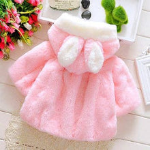 Load image into Gallery viewer, PatPat - Baby / Toddler Adorable Rabbit Ear Decor Pompon Hooded Coat: White / 18-24 Months
