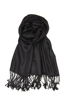Load image into Gallery viewer, Jasper Trading LLC - C01 - One Piece Black Color Fashion Pashmina Shawl Scarf
